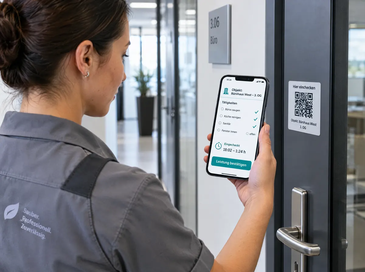 Gebäudereinigung & Facility — digital organisiert.